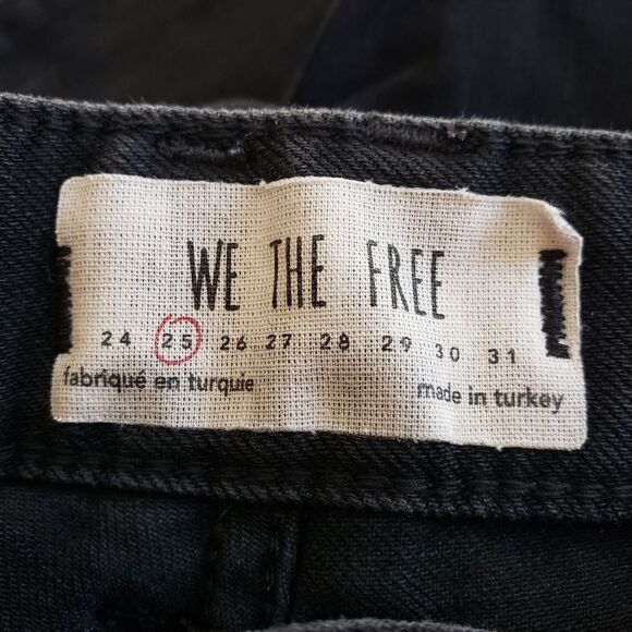 We the Free Frayed Hem Jeans Sz 25 - Picture 6 of 7